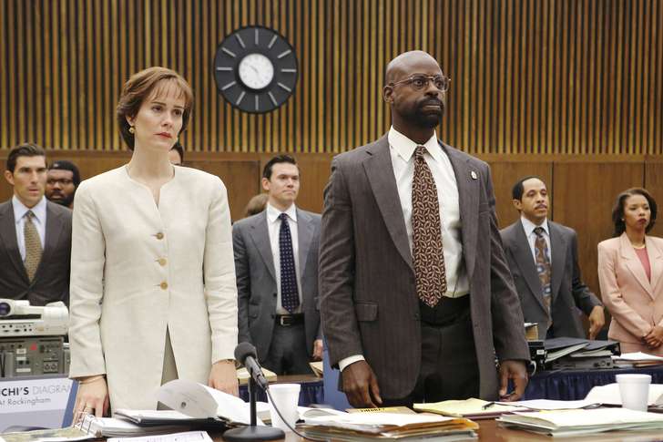 Ray Mickshaw 
 

 
Sarah Paulson portrays Marcia Clark and Sterling K. Brown portrays Christopher Darden in a scene from “The People v. O.J. Simpson.”