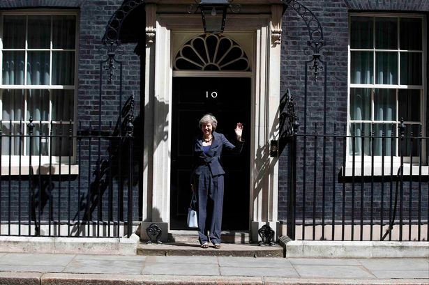 Theresa May outside No.10 Downing Street