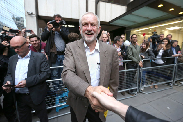 Rick Findler  PA Wire
Jeremy Corbyn leaves Labour HQ after being told he would automatically be on the ballot