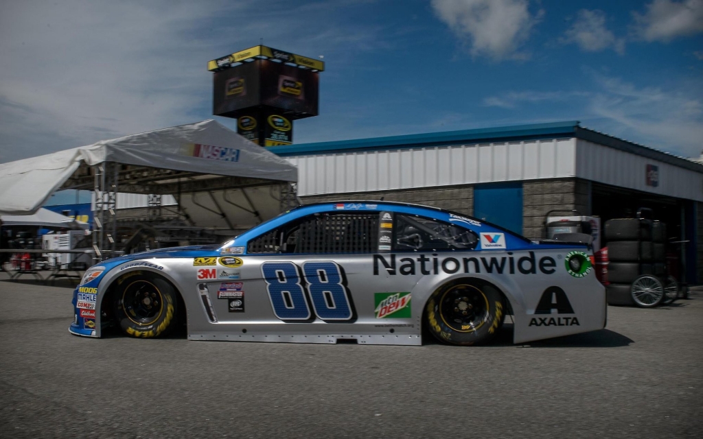 Dale Earnhardt Jr. sat out Sunday’s race at New Hampshire Motor Speedway because he was not cleared to race. Alex Bowman drove the No. 88 Chevrolet on Sunday