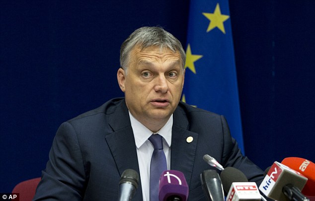 Right wing Hungarian PM Viktor Orban wants to ignore EU plans for member states to accept migrants