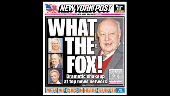 Countdown on for Roger Ailes' departure from Fox News