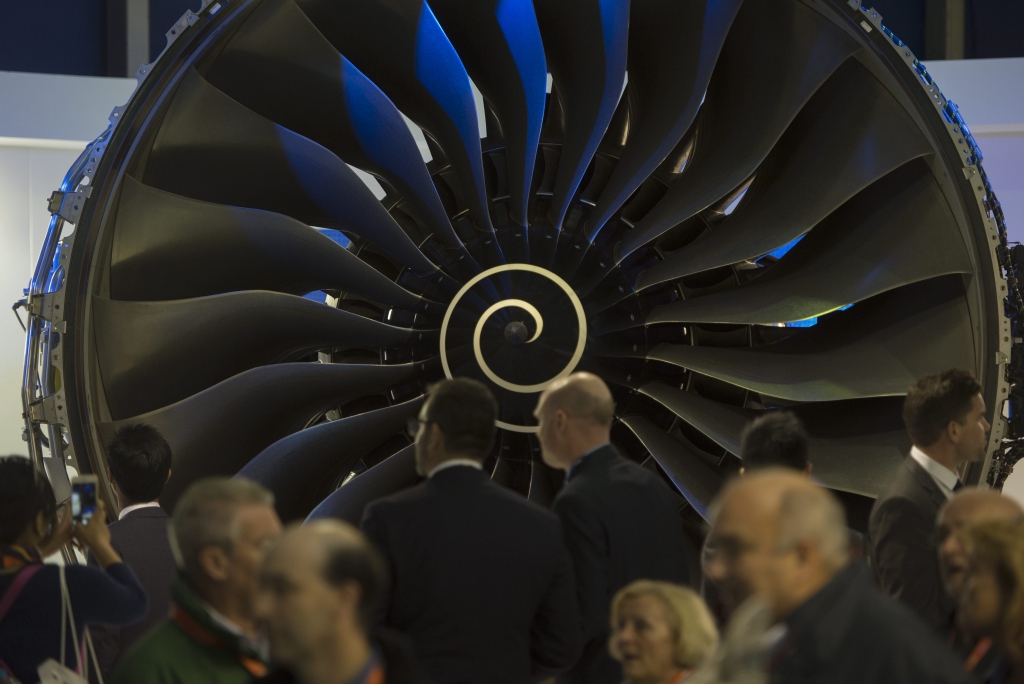 Rolls Royce exhibited its Trent XWB at the Farnborough International Airshow in July. The company dominated the FTSE 100 risers Hannah McKay  EPA