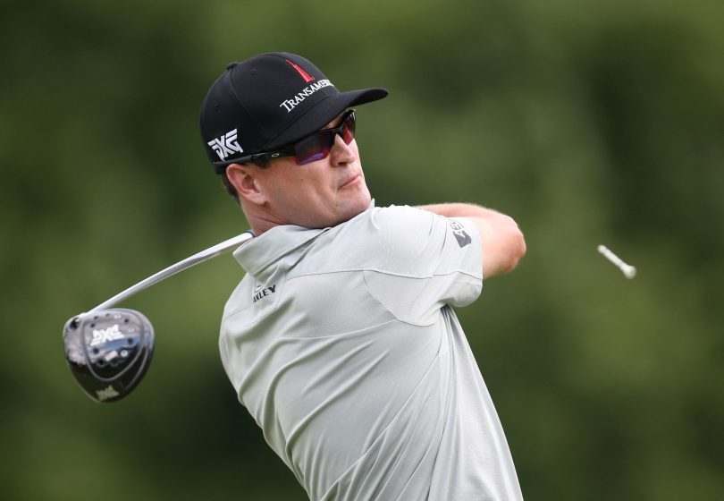 Jul 1 2016 Akron OH USA Zach Johnson of the United States tees off on the sixth hole during the second round of the Bridgestone Invitational at Firestone Country Club- South Course. Mandatory Credit Charles LeClaire-USA TODAY Sports