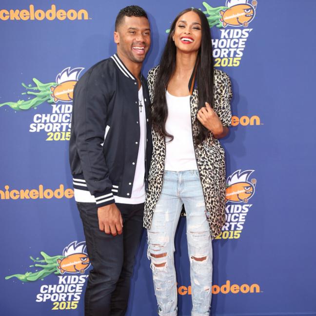 Russell Wilson and Ciara