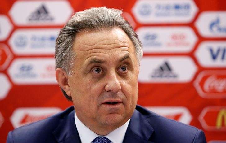 Russian Sports Minister Vitaly Mutko attends a news conference after a meeting of the management board of the 2018 FIFA World Cup Russia local organising committee in Moscow Russia