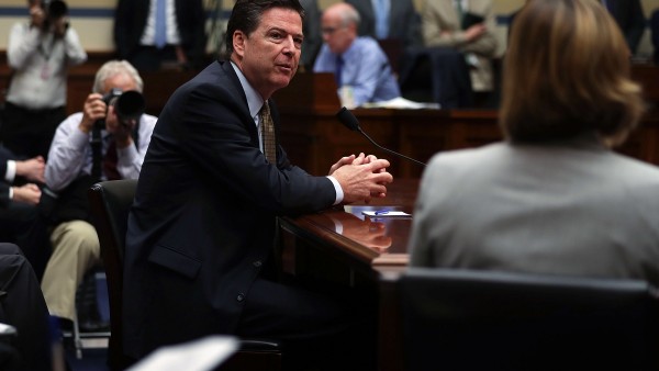 FBI Director James Comey testifies Thursday during a hearing before the U.S. House Committee on Oversight and Government Reform