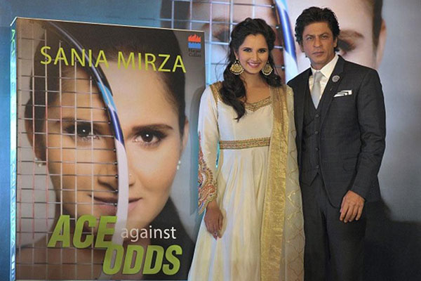 SRK Launches Sania Mirza’s Autobiography