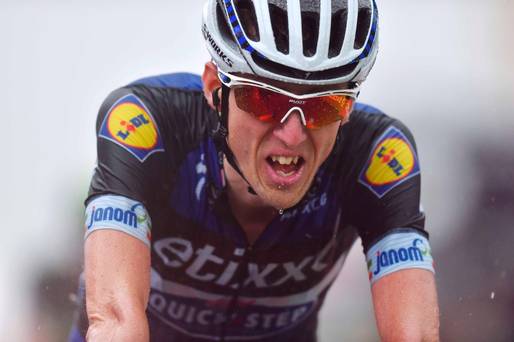 Sam Bennett digs deep during yesterday’s ninth stage of the Tour de France from Vielha val d’Aran to Andorra