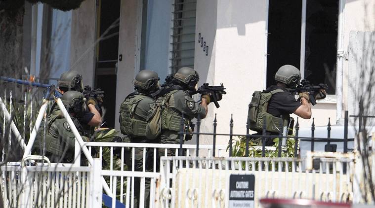 San Diego shooting Hours later police surrounded the home as they searched for man described as a possible accomplice