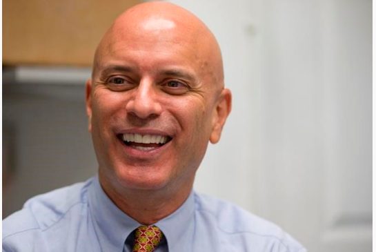 Tim Canova smiles as he speaks during an interview at his campaign headquarters in Hollywood Fla. The Democratic National Convention in Philadelphia this week is fertile fundraising ground for one Florida congress