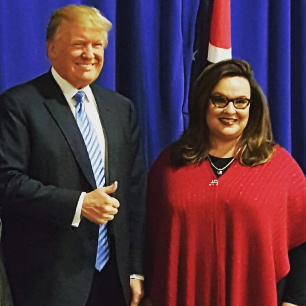 Sara Marie Brenner with Donald Trump