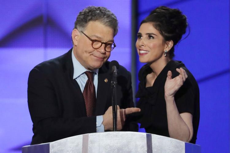 Sarah Silverman and Sen. Al Franken introduced Paul Simon