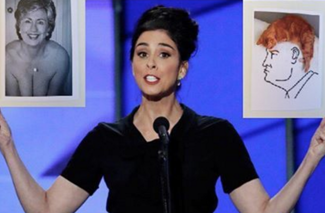 Sarah Silverman chews out backers of Bernie Sanders after they would not stop chanting his name at the Democratic National Convention