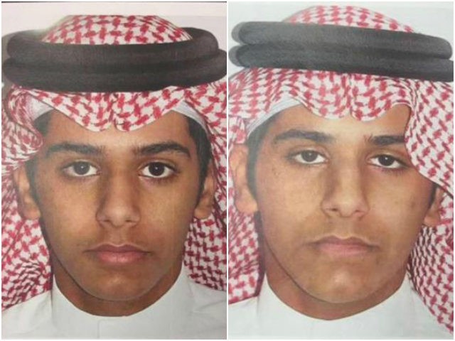 One of Saudi Islamist militant twins who according to Saudi authorities murdered their mother and tried to kill their father and younger brother for trying to stop them from joining Islamic State in Syria is seen in this undated handout