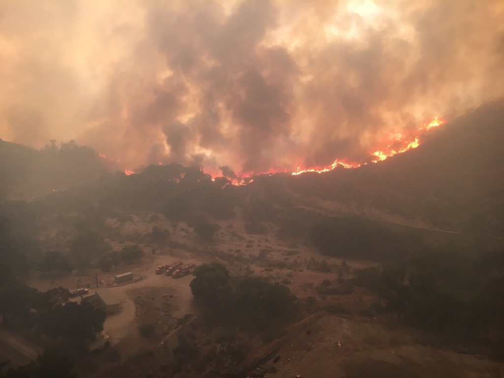 Scene of the Sand Fire