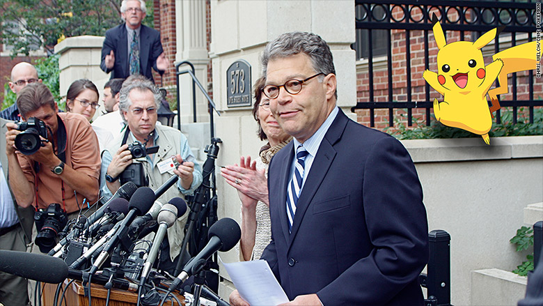 Sen. Al Franken is worried about Pokemon Go being a threat to users privacy