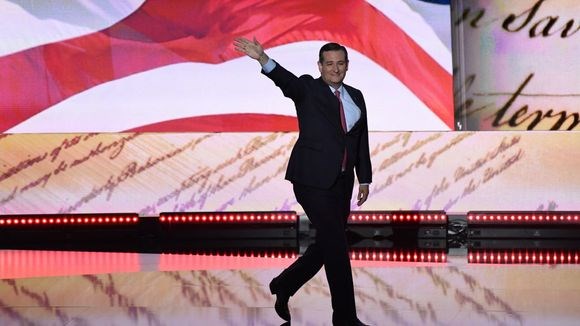 Sen. Ted Cruz R-Texas walks on stage during the 2016 Republican National Convention at Quicken Loans Arena