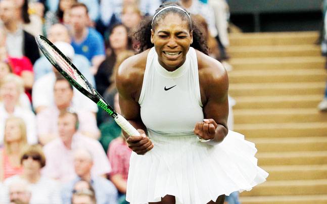 Serena Williams clawed back after dropping a set