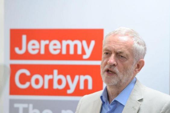 Setting out his stall Labour's Jeremy Corbyn