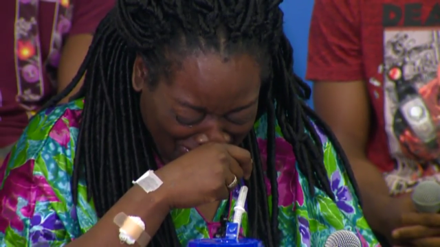 Shooting victim Shetamia Taylor recounts her experience during the attack in downtown Dallas