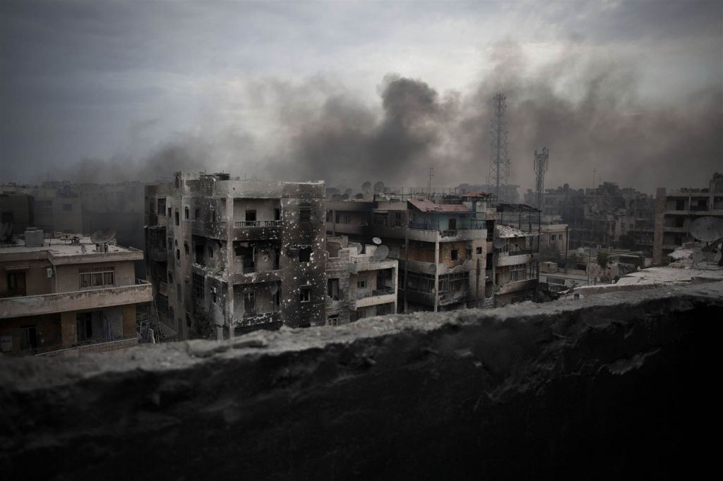 IMAGE 2012 bombing of Aleppo