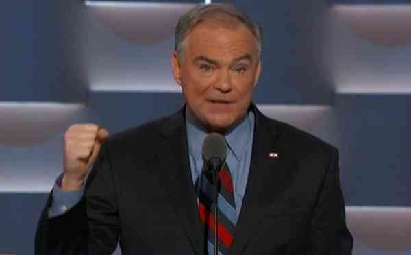 Vice Presidential candidate Tim Kaine has attacked Donald Trump at the Democratic National Convention