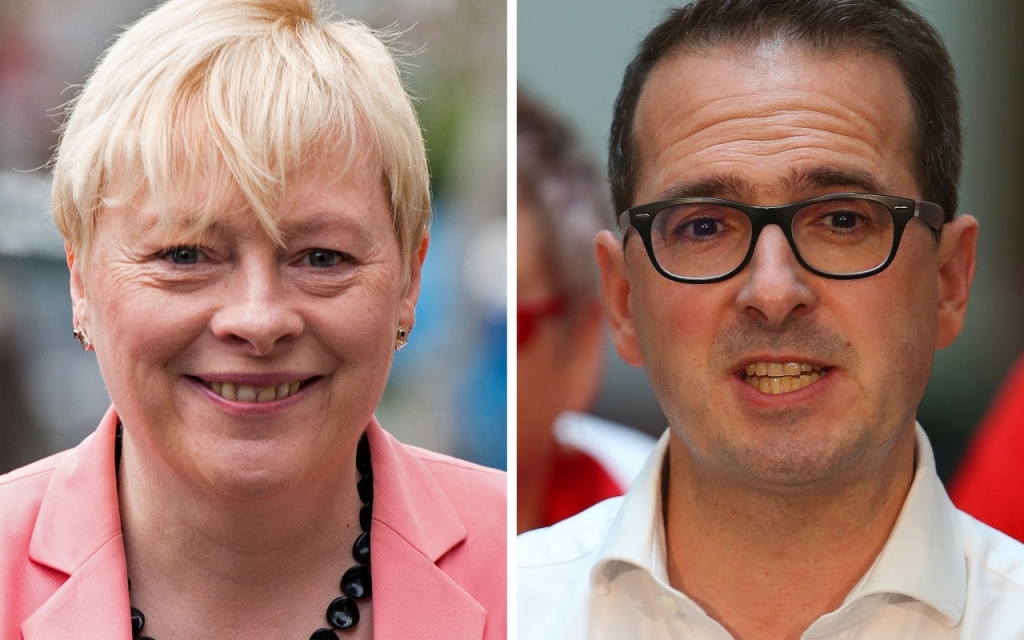 Labour leadership candidates Angela Eagle and Owen Smith