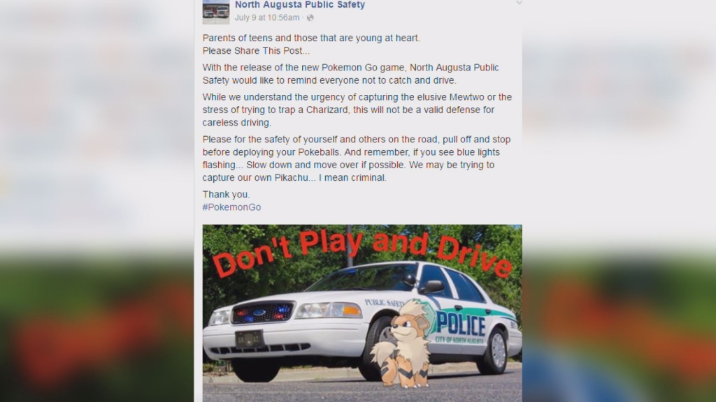 Source North Augusta Public Safety Facebook page