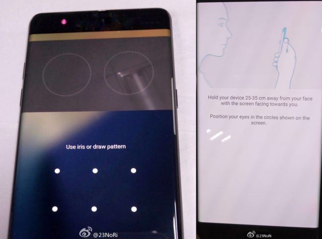 Galaxy Note 7 iris scanner leak