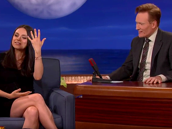 Mila Kunis and Conan O'Brien