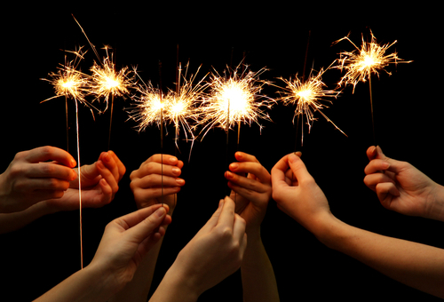 Sparklers can reach temperatures between 1,300 and 1,800 degrees at least 200 degrees hotter than a standard butane lighter