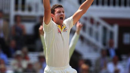 Josh Hazlewood took three for 21 in 10 overs as Australia took command of the first Test against Sri Lanka