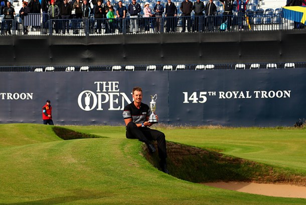 Stenson sets four-day total Open record in fist major win