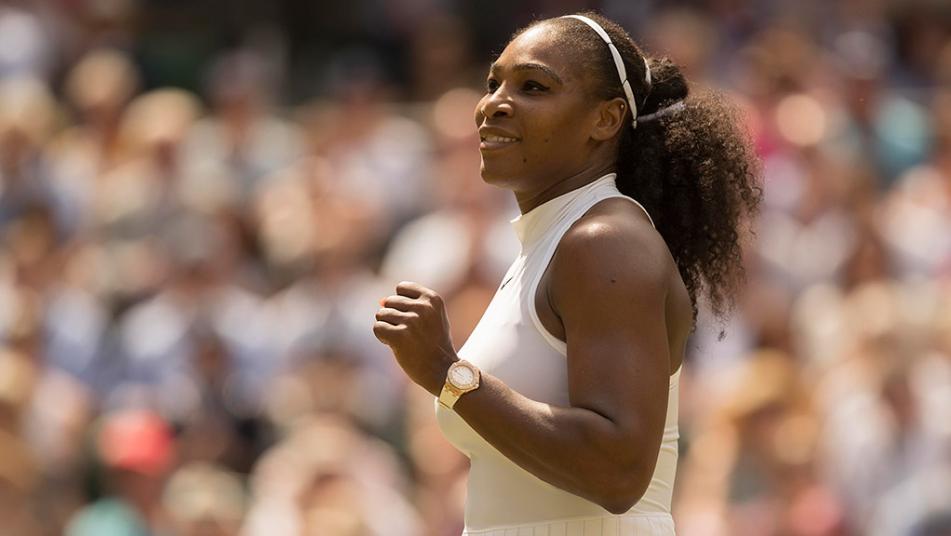 Serena Williams on day 11 of Wimbledon 2016