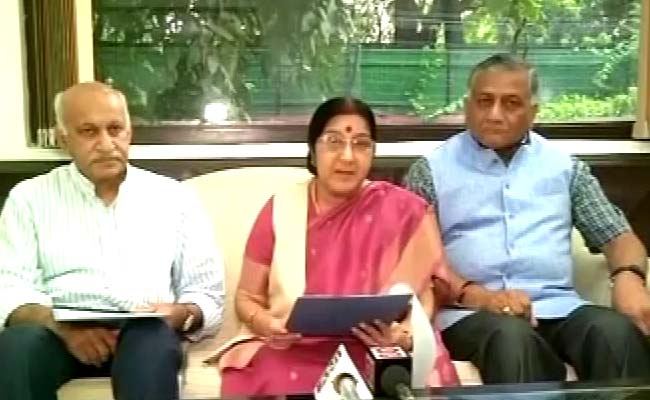 Sushma Swaraj Slams Pak PM Says'All Of Kashmir Is India's