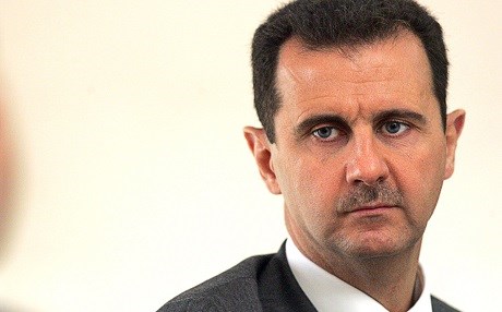 Syrian President Bashar al Assad giving an interview to NBC News in Damascus Syria 14 July 2016