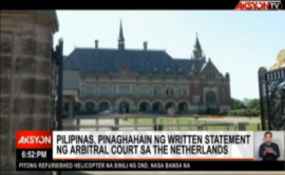 TV5 screenshot of the Permanent Court of Arbitration in The Hague