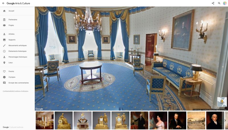 Take a look inside the USA's White House with Google Arts & Culture.             
       More