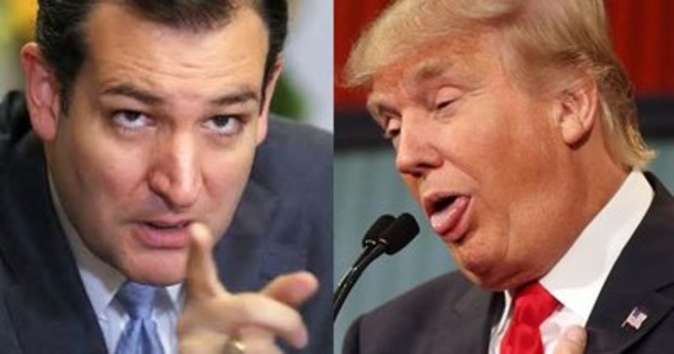 Ted Cruz and Donald Trump