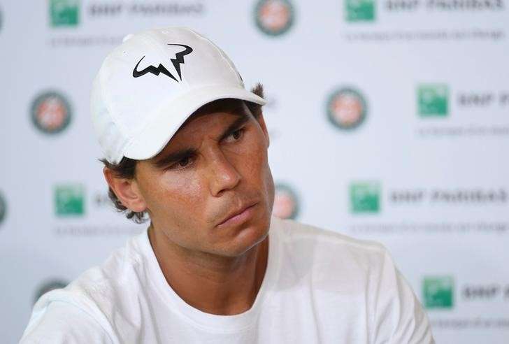 Tennis- French Open- Roland Garros- Rafael Nadal of Spain attends a news conference- Paris France- 27/05/16. REUTERS  Stringer