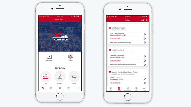 The GOP will livestream the convention on its new app.   RNC 2016 Official App