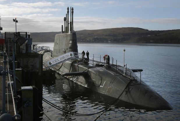 Derby's submarine HMS Ambush involved in collision off coast of Gibraltar