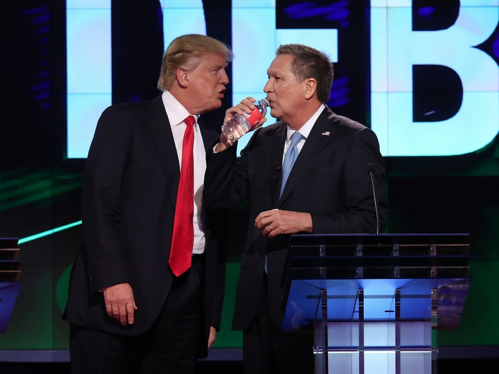 The Trump campaign reportedly reached out to a Kasich adviser with an unusual offer.   Joe Raedle  Getty Images