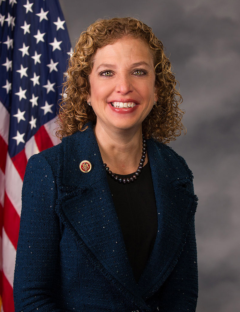 The disgraced head of the DNC Debbie Wasserman Schultz probably isn't smiling so much today