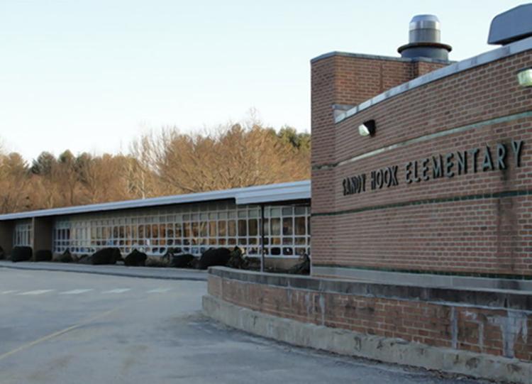 The new Sandy Hook school opened to the public Friday four years after the massacre at the old school