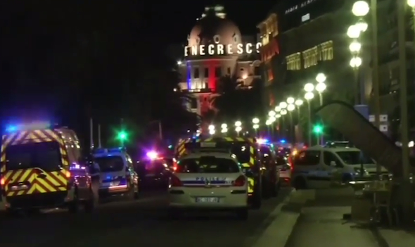 The streets in Nice became a scene of horror Thursday