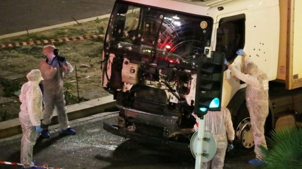 The truck ploughed through the Bastille Day crowd killing at least 84 people