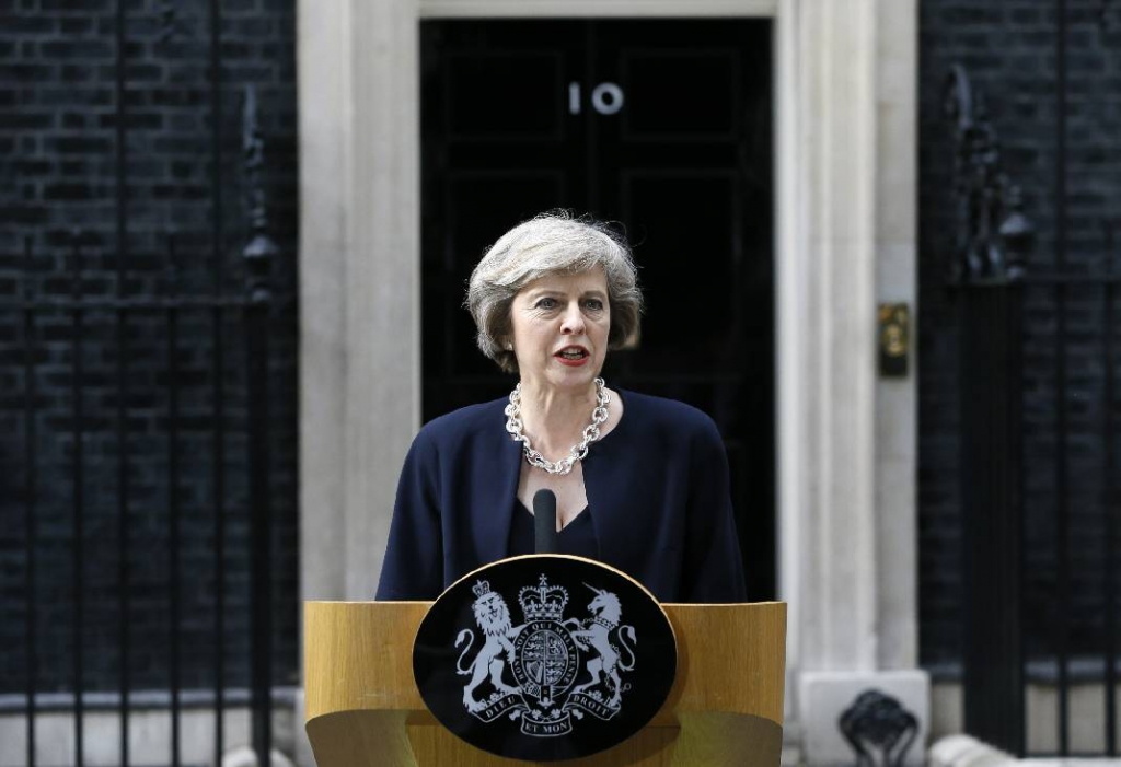 Theresa May becomes Britain's new prime minister