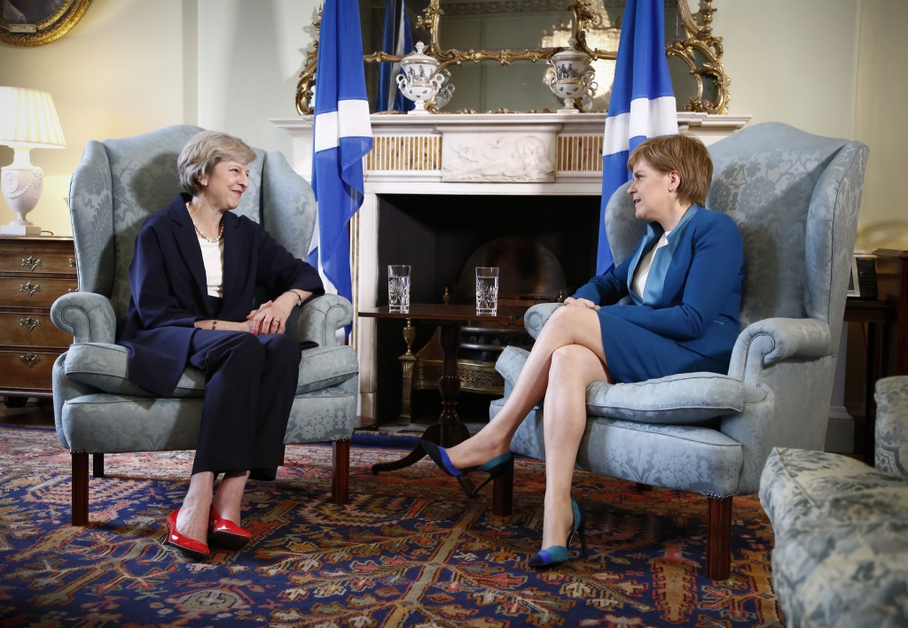 Theresa May's first travel as PM was to meet Scotland's first minister Nicola Sturgeon